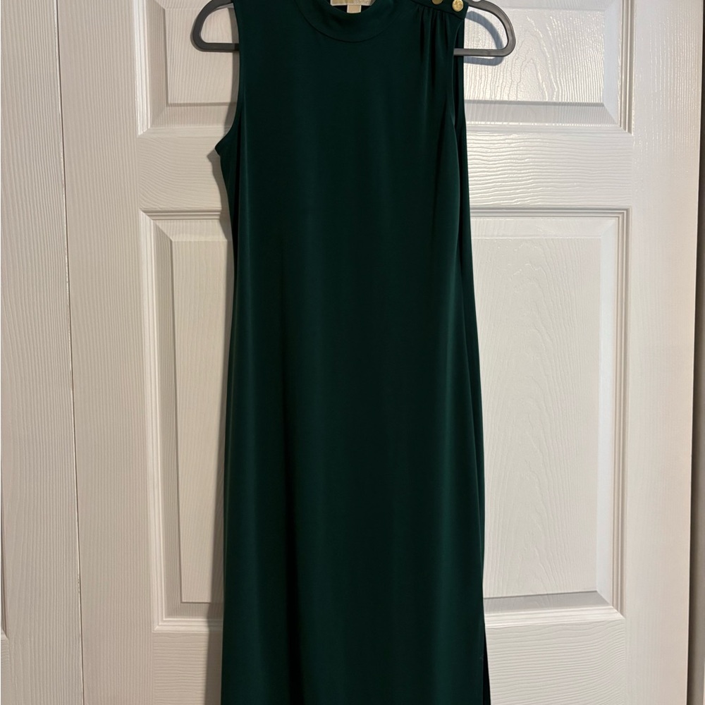 Michael Kors Emerald Sleeveless Maxi Dress